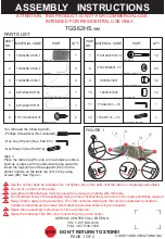 Предварительный просмотр 1 страницы Courtyard Creations TGS62HS-WM Assembly Instructions