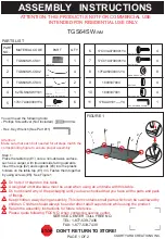 Preview for 1 page of Courtyard Creations TGS64SW-WM Assembly Instructions