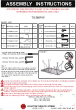 Courtyard Creations TGS66PW Assembly Instructions preview