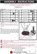 Preview for 1 page of Courtyard Creations TLS24TX-wm Assembly Instructions