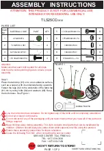 Preview for 1 page of Courtyard Creations TLS25CD-WM Assembly Instructions