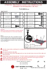 Courtyard Creations TLS38SH-WM Assembly Instructions предпросмотр