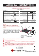 Предварительный просмотр 1 страницы Courtyard Creations TLS41TP-WM Assembly Instructions