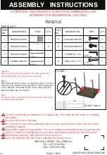 Courtyard Creations TMS21LE Assembly Instructions preview