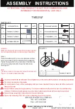 Courtyard Creations TMS21LF Assembly Instructions preview