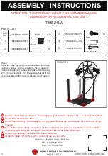 Предварительный просмотр 1 страницы Courtyard Creations TMS24LW Assembly Instructions