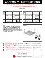 Courtyard Creations TMS28JT Assembly Instructions preview