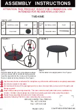 Courtyard Creations TMS40ME Assembly Instructions preview