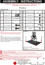 Preview for 1 page of Courtyard Creations TRS66LG Assembly Instructions