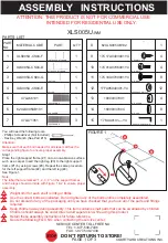 Preview for 1 page of Courtyard Creations XLS005U-WM Assembly Instructions