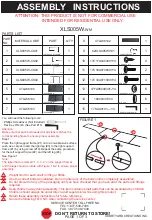 Courtyard Creations XLS005W-WM Assembly Instructions предпросмотр