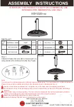 Courtyard Creations XSY0320-WM Assembly Instructions предпросмотр