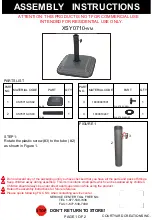 Предварительный просмотр 1 страницы Courtyard Creations XSY0710-WM Assembly Instructions