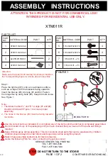 Предварительный просмотр 1 страницы Courtyard Creations XTM011R Assembly Instructions