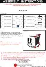 Preview for 1 page of Courtyard Creations XTM015W Assembly Instructions