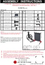 Предварительный просмотр 1 страницы Courtyard Creations XUS015L-WM Assembly Instructions