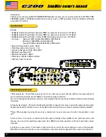 Preview for 2 page of Coustic c200 Owner'S Manual