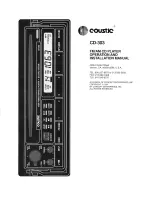 Coustic CD-303 Operation And Installation Manual preview