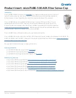 Preview for 1 page of Covaris microTUBE-500 Manual