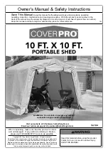 COVERPRO 56184 Owner'S Manual & Safety Instructions preview