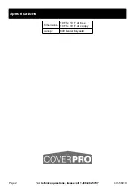 Preview for 2 page of COVERPRO 56410 Owner'S Manual & Safety Instructions