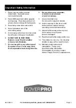 Preview for 3 page of COVERPRO 56410 Owner'S Manual & Safety Instructions