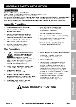 Preview for 3 page of COVERPRO 58741 Owner'S Manual & Safety Instructions