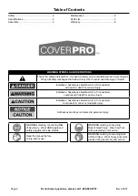 Preview for 2 page of COVERPRO 62857 Owner'S Manual & Safety Instructions