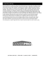 Preview for 8 page of COVERPRO 62857 Owner'S Manual & Safety Instructions