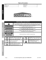 Preview for 2 page of COVERPRO 63297 Owner'S Manual & Safety Instructions