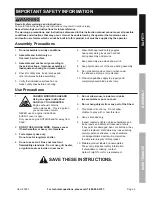 Preview for 3 page of COVERPRO 63297 Owner'S Manual & Safety Instructions