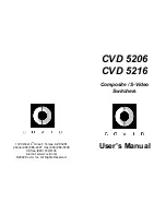 Предварительный просмотр 1 страницы Covid CVD 5206 User Manual