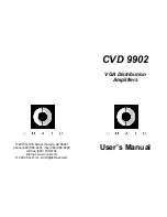 Covid CVD 9902 User Manual предпросмотр