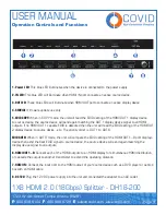 Предварительный просмотр 5 страницы Covid DH18-200 User Manual
