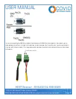 Предварительный просмотр 7 страницы Covid RXB-A320 User Manual