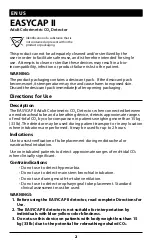 Предварительный просмотр 2 страницы Covidien Nellcor EASYCAP II Instructions For Use Manual