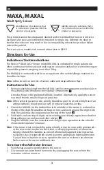Предварительный просмотр 3 страницы Covidien Nellcor MAXA Instructions For Use Manual