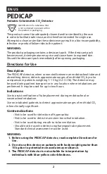 Предварительный просмотр 2 страницы Covidien Nellcor PEDICAP Instructions For Use Manual