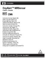 Preview for 1 page of Covidien OxyAlert NIRSensor Instructions For Use Manual