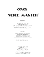 Covox Voice Master User Manual preview