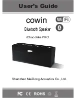cowin iChocolate PRO User Manual preview