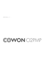 Cowon O2PMP User Manual preview