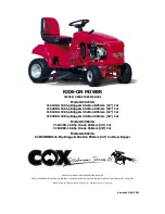 Предварительный просмотр 1 страницы COX a123 Owner'S Operation Manual