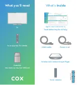 COX Arris Xi6 Quick Start Instructions preview