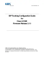 COX CISCO UC320 Configuration Manual preview