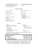 Preview for 2 page of COX HO-225 Installation And Operator'S Manual