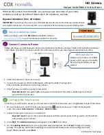 COX Homelife HD Camera Installation Instructions preview