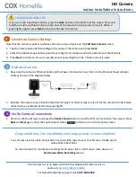 Preview for 2 page of COX Homelife HD Camera Installation Instructions