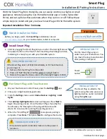 COX Homelife Smart Plug Installation & Pairing Instructions preview