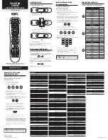 COX URC8820 User Manual preview